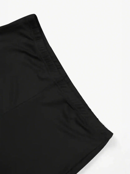 Women's Casual Shorts - Stretch Comfort – Black / Dark Gray detail view