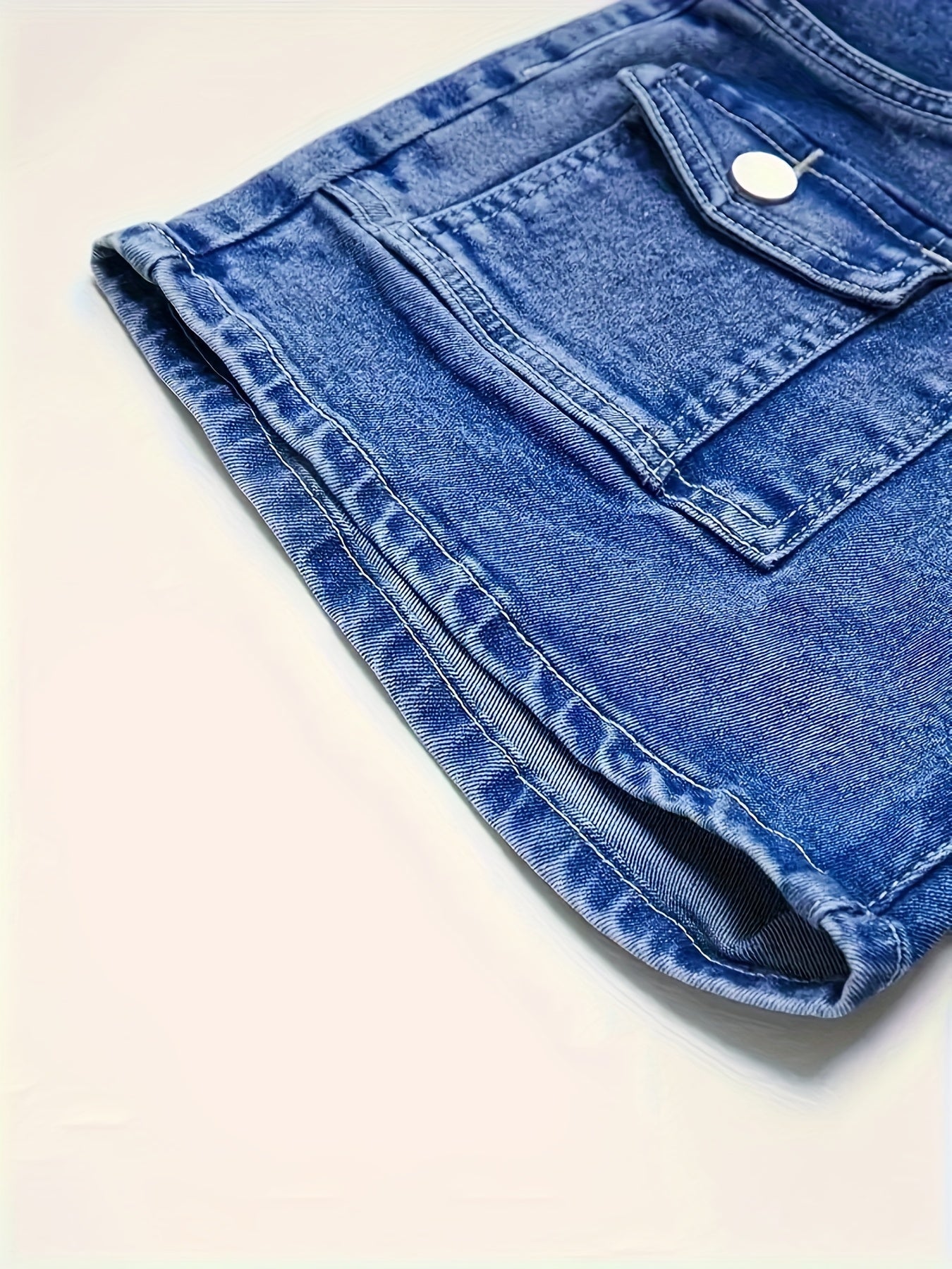 Women's Casual Shorts - Stretch Comfort – Blue / Light Blue detail view
