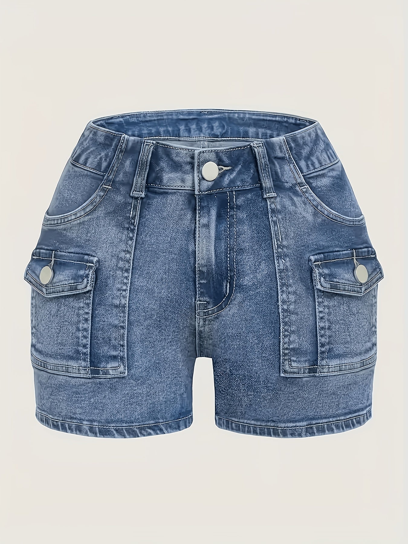Women's Casual Shorts - Stretch Comfort – Blue / Light Blue detail view