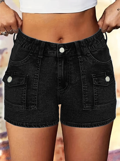 Women's Casual Shorts - Stretch Comfort – Blue / Light Blue detail view