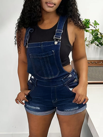 Women's Casual Shorts - Stretch Comfort – Medium blue Colorway 69093 detail view