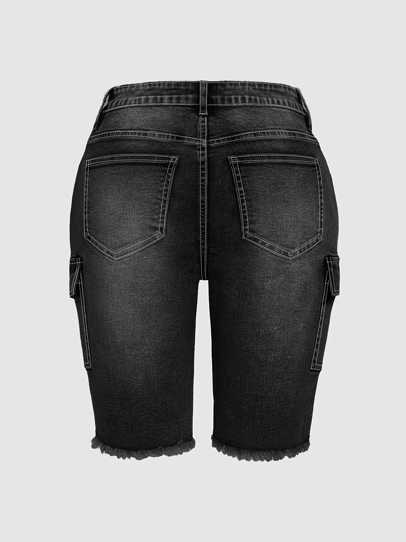 Women's Casual Shorts - Stretch Comfort – Medium Blue Colorway 75941 detail view