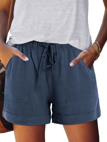 Women's Casual Shorts - Stretch Comfort – Milky detail view