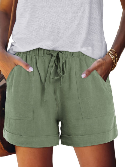 Women's Casual Shorts - Stretch Comfort – Milky detail view