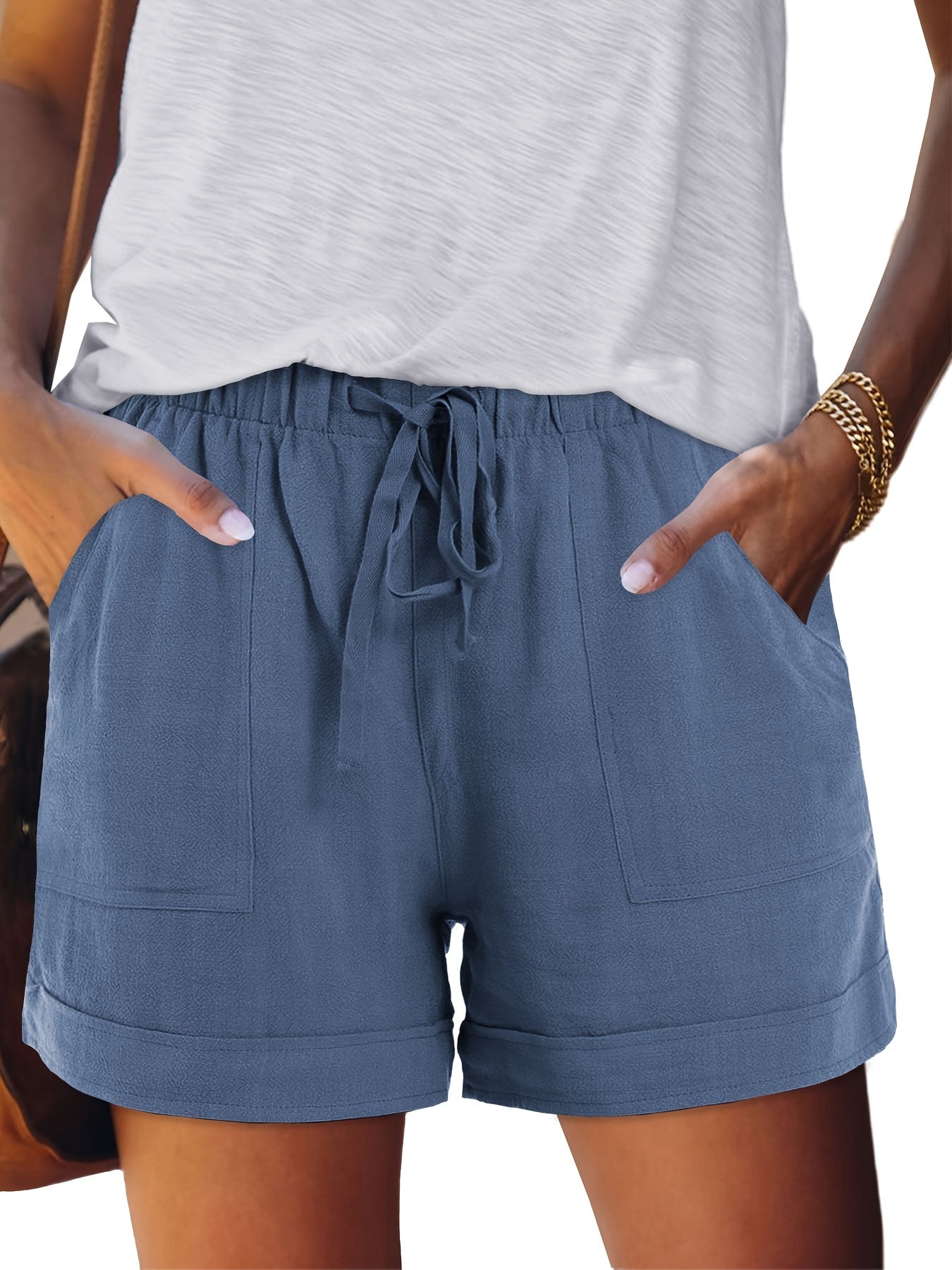 Women's Casual Shorts - Stretch Comfort – Milky – view 13