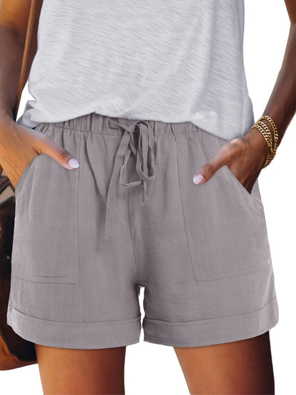 Women's Casual Shorts - Stretch Comfort – Milky detail view