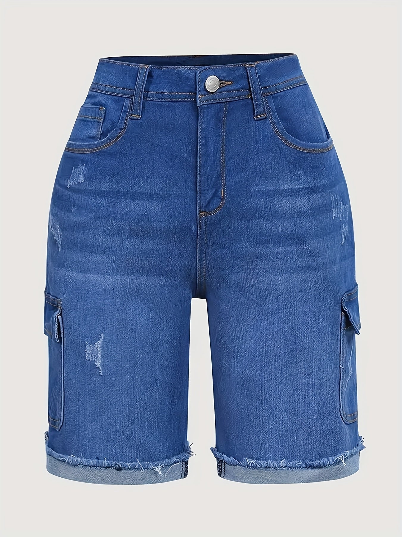 Women's Casual Shorts - Stretch Comfort – Royal Blue detail view