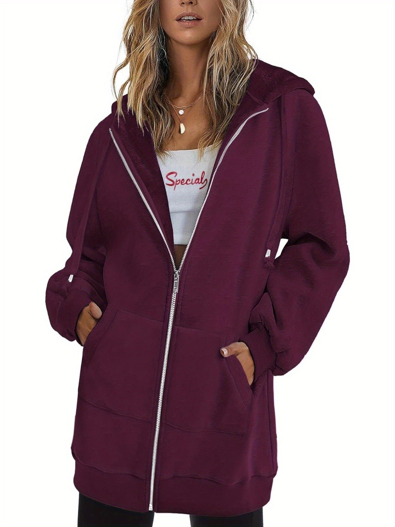 Women's Classic Hoodie - Long Sleeve Relaxed Fit – view 3