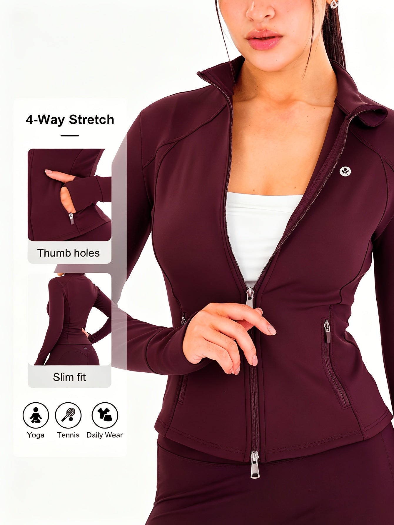 Women's Classic Jacket - Long Sleeve Slim Fit – view 12
