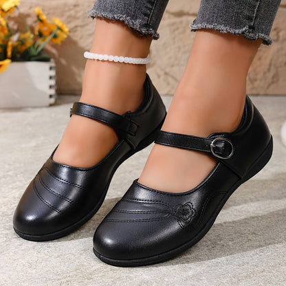Women's Classic Mary Jane Flat Shoes - Round-Toe Casual – view 8