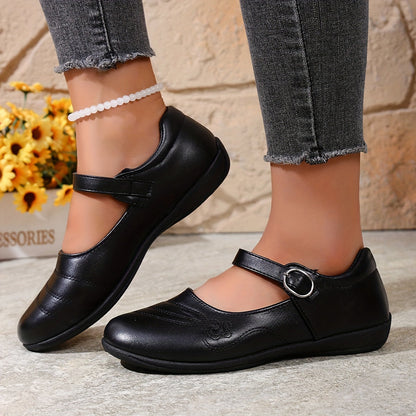 Women's Classic Mary Jane Flat Shoes - Round-Toe Casual – view 9