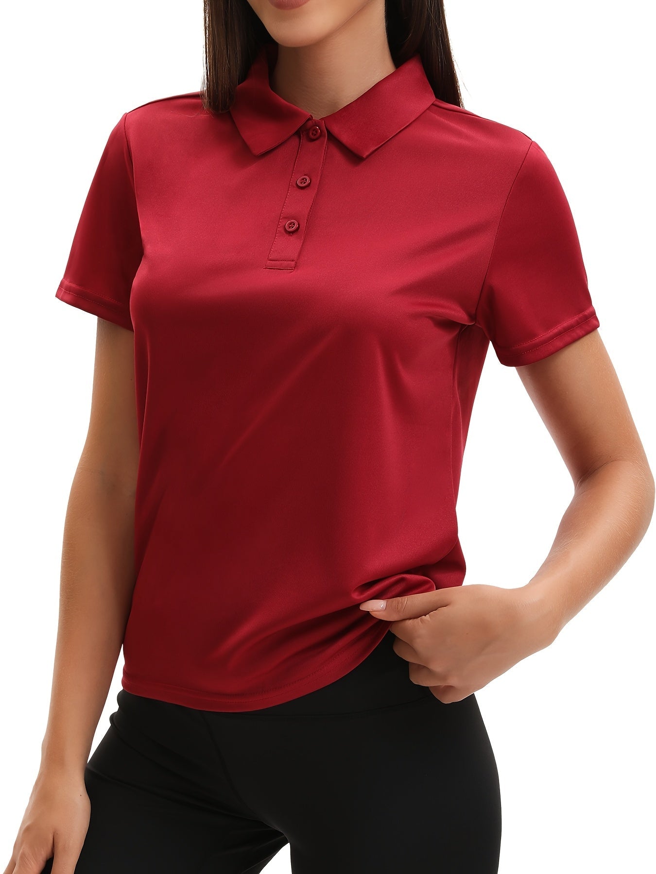 Women's Classic Polo Shirt - Short Sleeve detail view