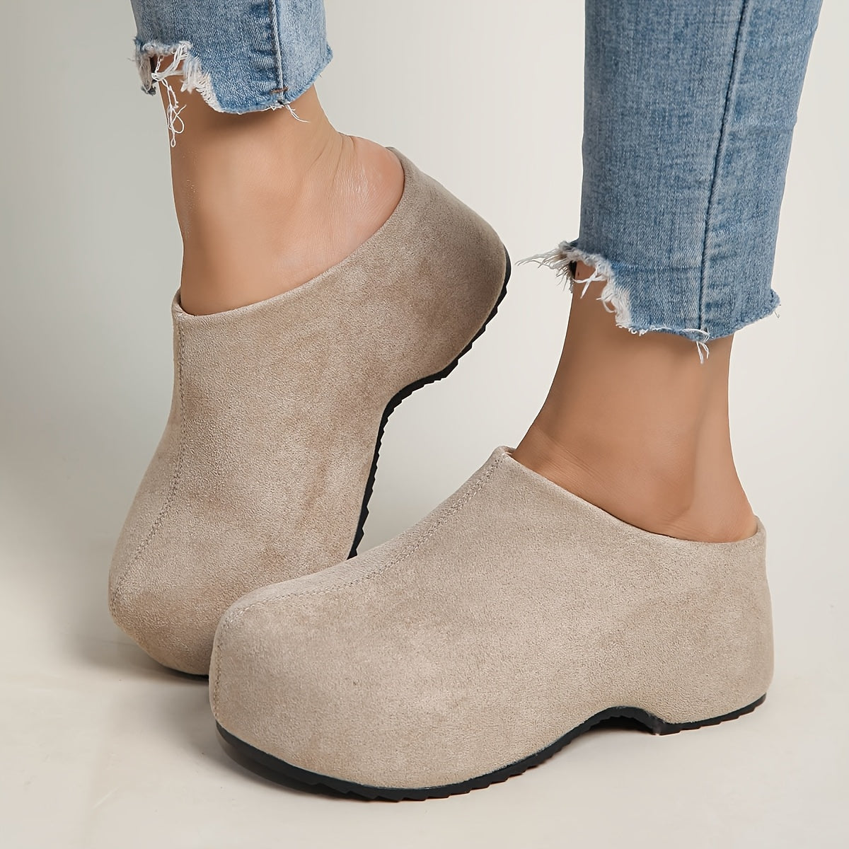 Women's Clogs & Mules – Wide Fit Slip-On for Everyday Wear – Khaki option – main product image