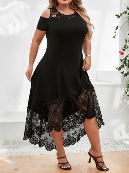 Women's Colorblock Casual Dress - Ruffle – view 4