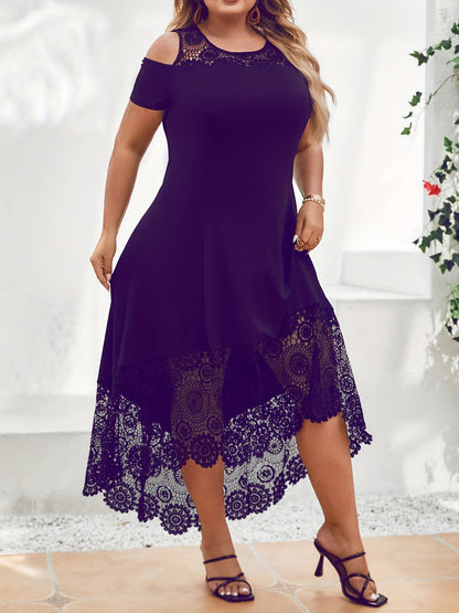 Women's Colorblock Casual Dress - Ruffle – view 7