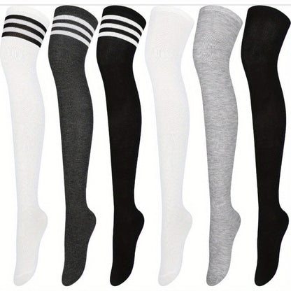 Women's Colorblock Knee-High Socks - 6-Pair Pack – main product image