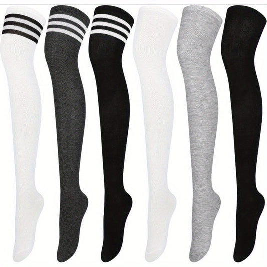 Women's Colorblock Knee-High Socks - 6-Pair Pack – main product image