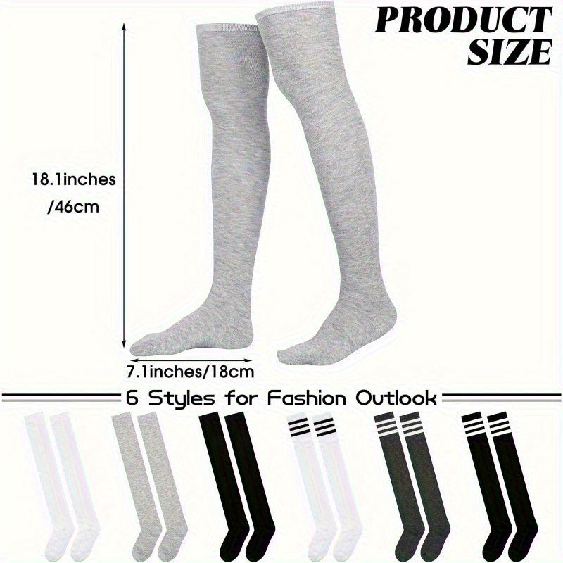 Women's Colorblock Knee-High Socks - 6-Pair Pack – view 2