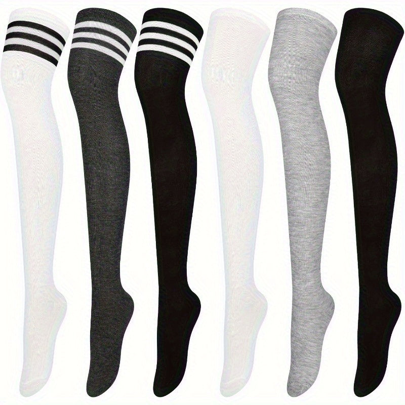 Women's Colorblock Knee-High Socks - 6-Pair Pack – view 3