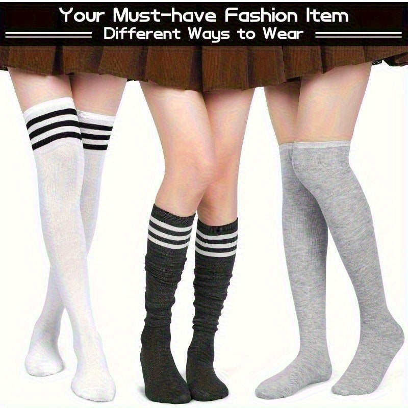 Women's Colorblock Knee-High Socks - 6-Pair Pack – view 6