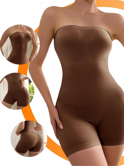 Women's Comfort Fit Shapewear Bodysuit - Seamless Body Smoothing – Beige option – main product image