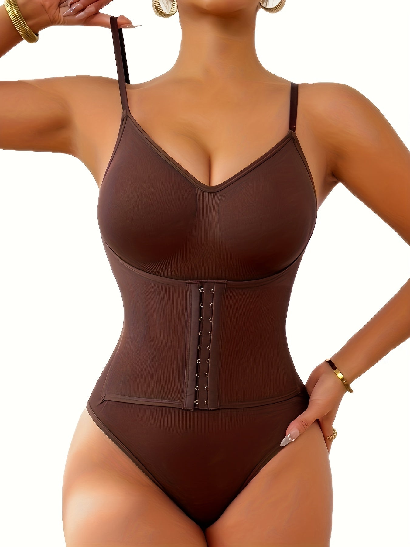 Women's Corset Shapewear Bodysuit - Strapless Tummy-Control Support – view 5