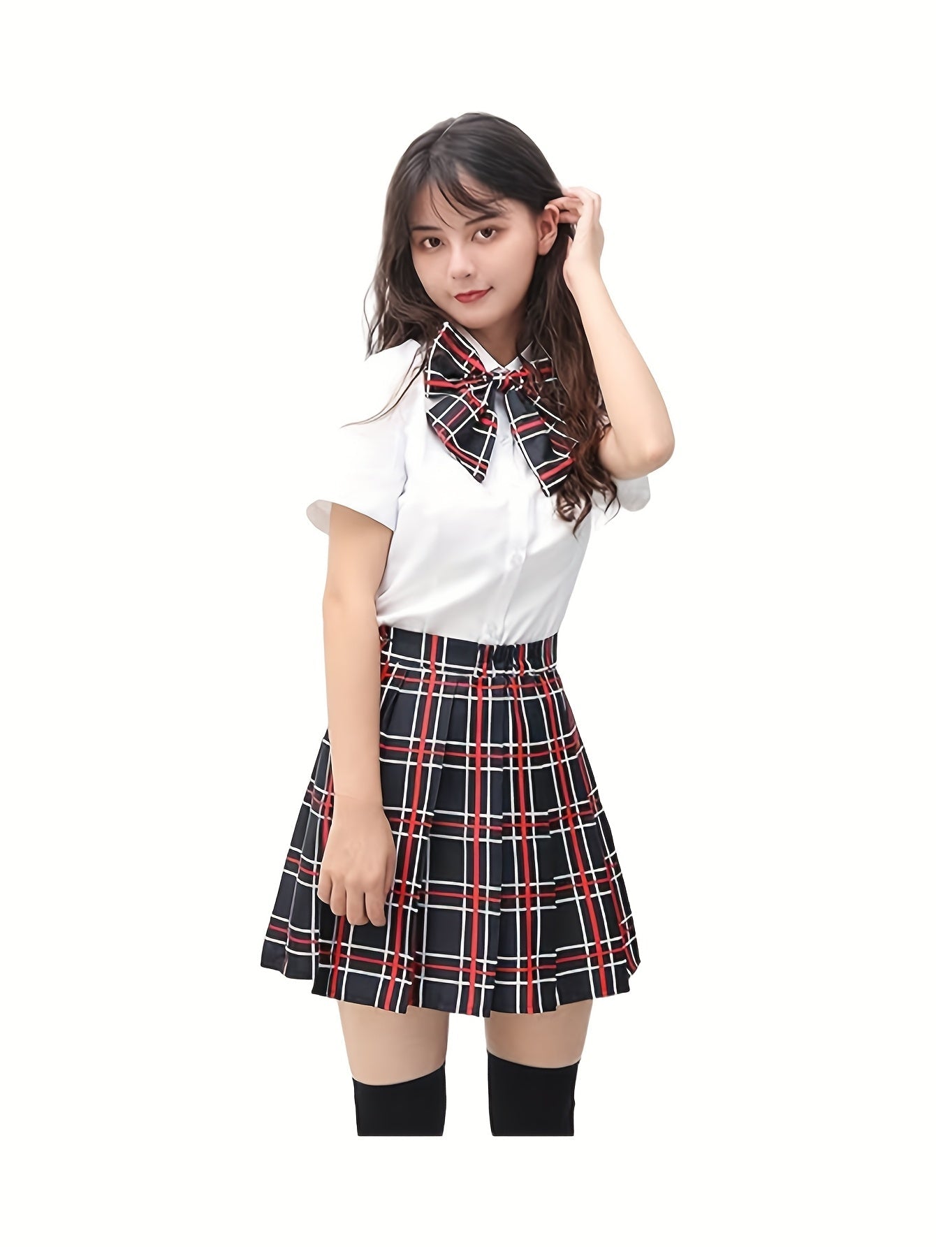 Women's Cosplay Costume - Multi-Piece Themed Design – Deep Red – view 6