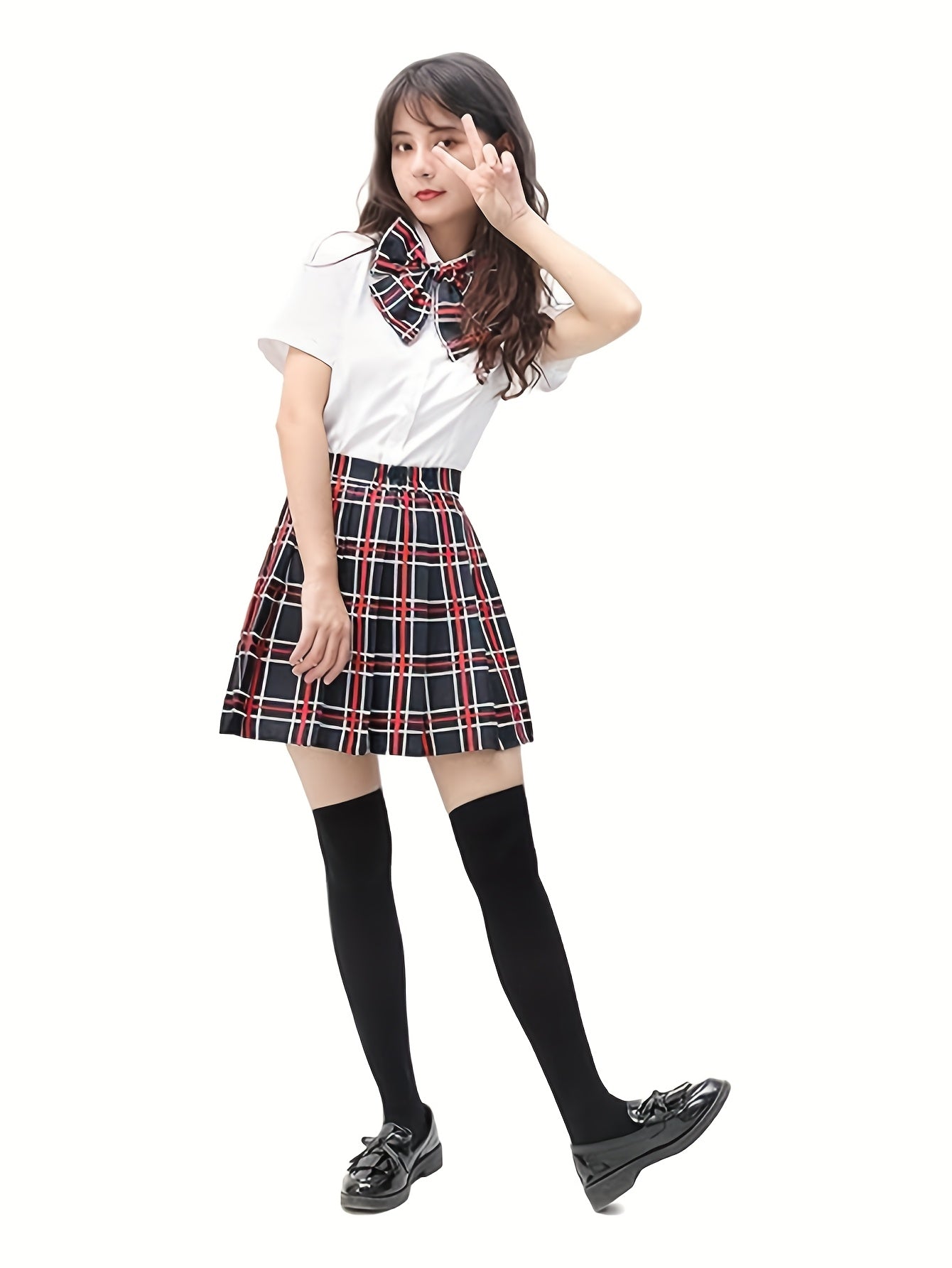 Women's Cosplay Costume - Multi-Piece Themed Design – Deep Red – view 8