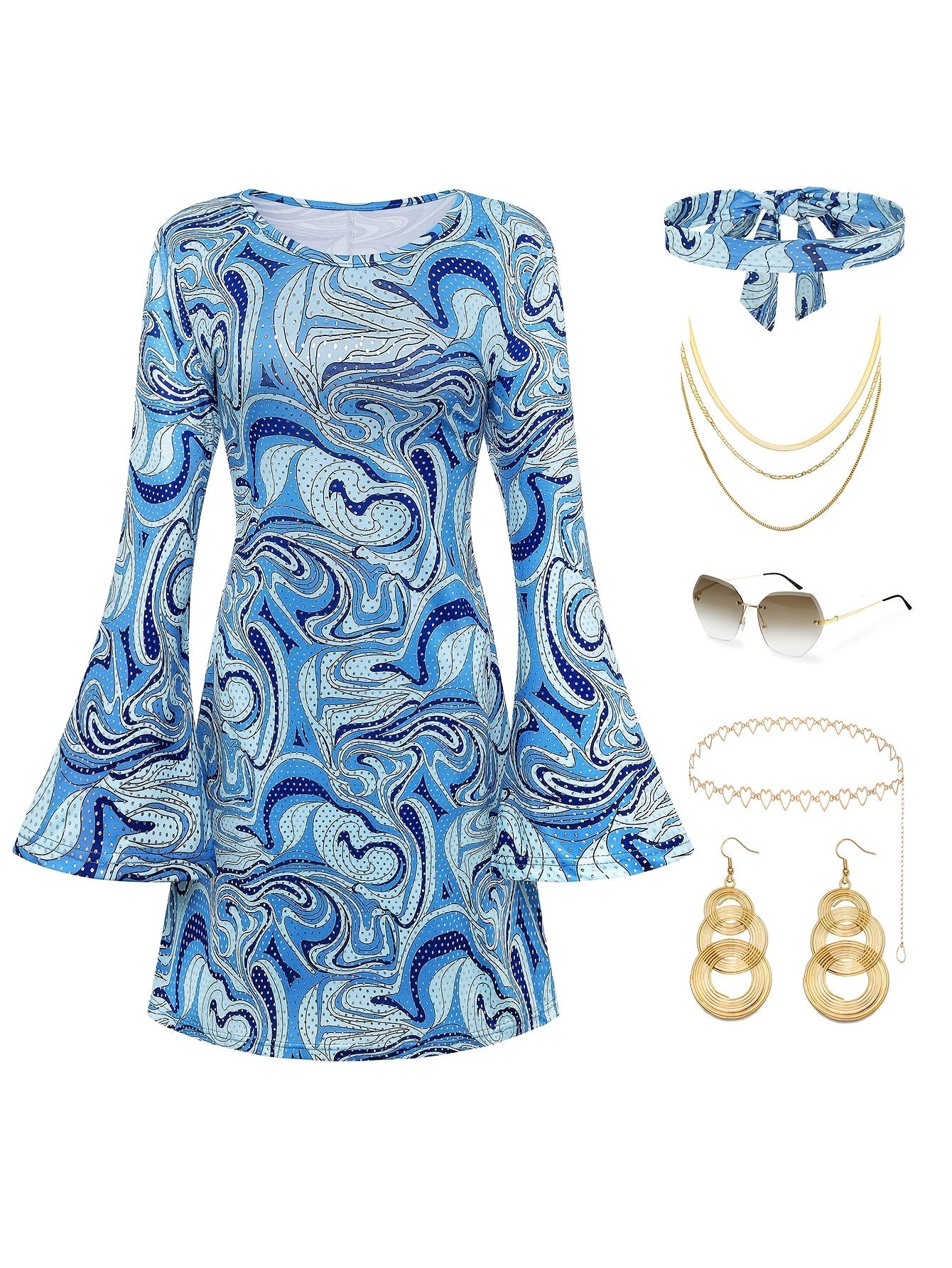 Women's Costume – Blue detail view