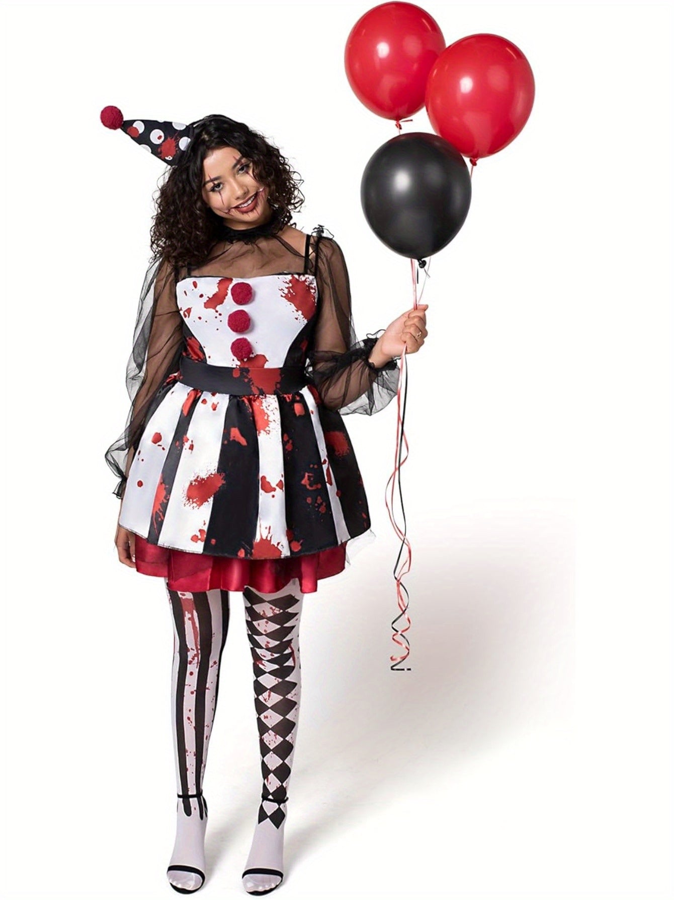Women's Costume – Women's Mixed Color Polyester Dress – main product image