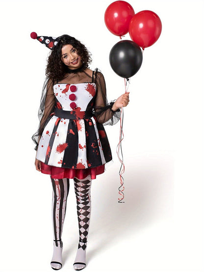 Women's Costume – Women's Mixed Color Polyester Dress – view 5
