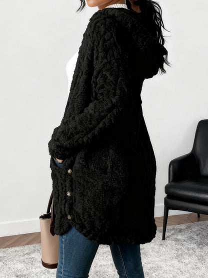 Women's Cozy Button-Front Cardigan detail view
