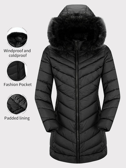 Women's Cozy Faux Fur Zip-Up Hoodie – view 11