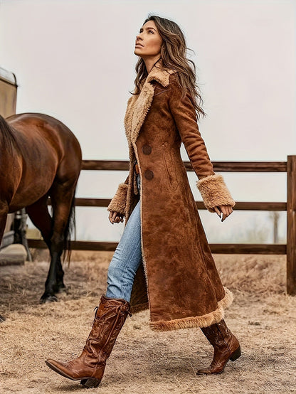 Women's Cozy Pullover Coat detail view