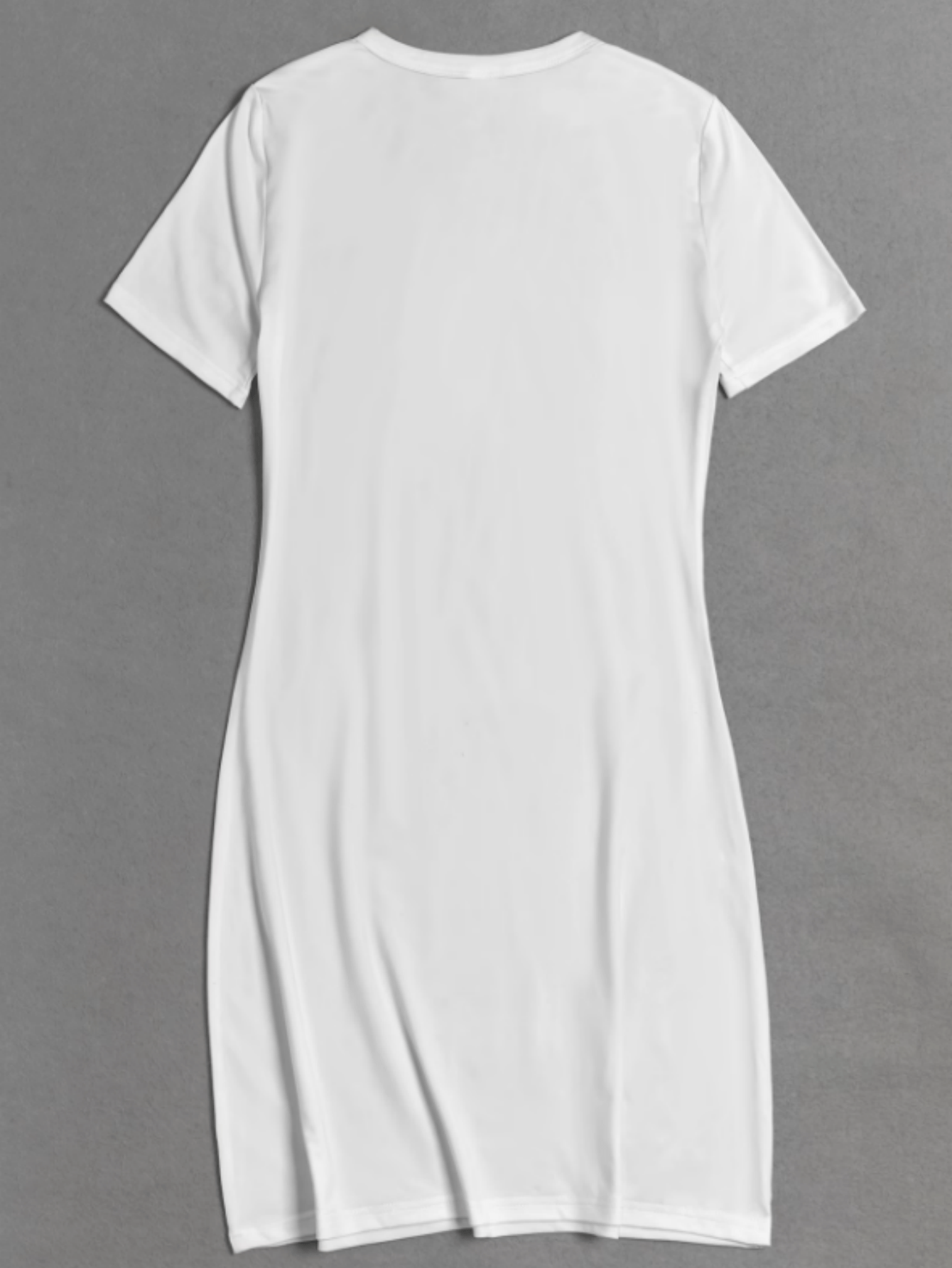 Women's Crew Neck Knit Dress - Belted detail view