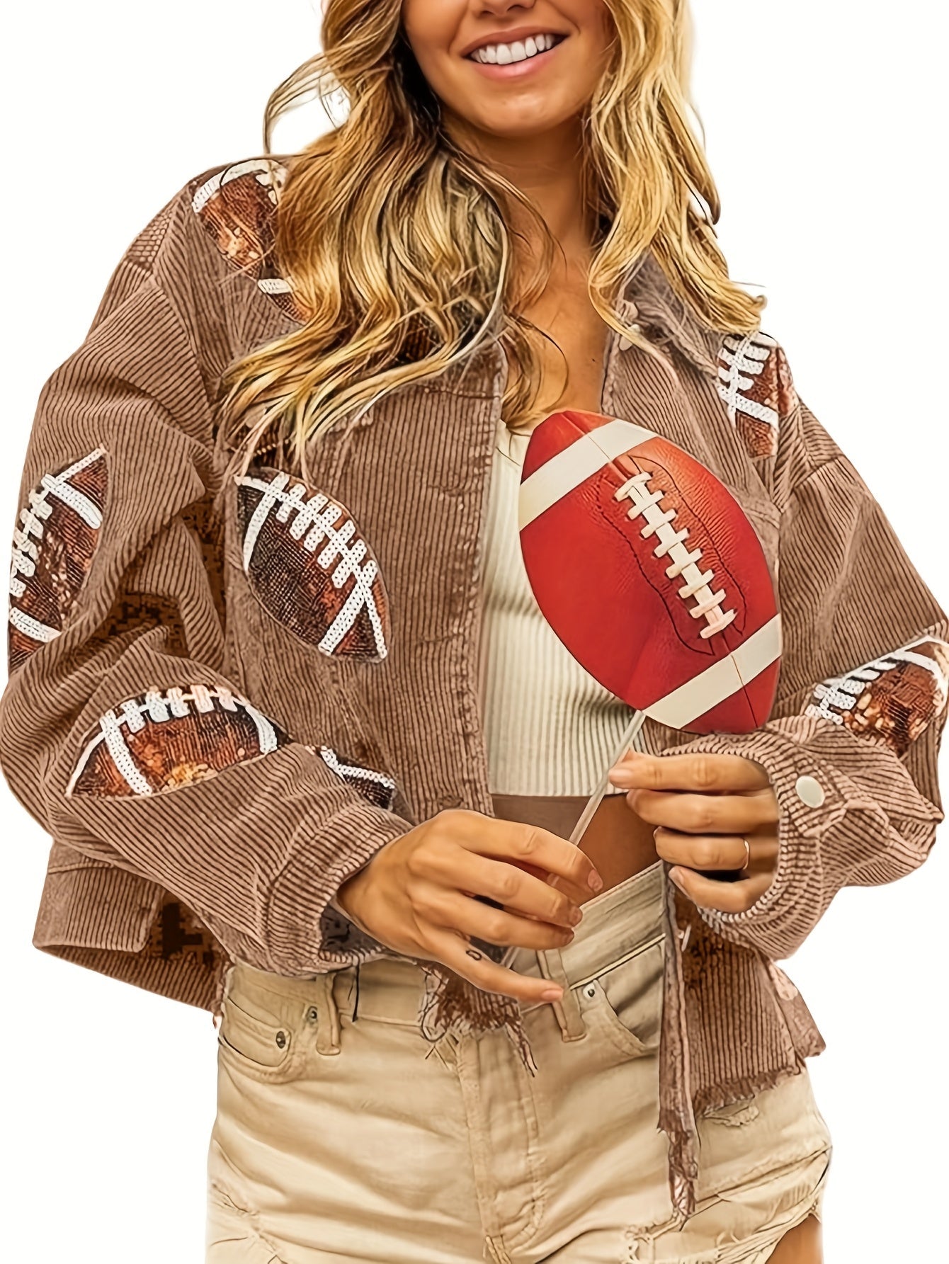 Women's Cropped Denim Button-Front Shacket detail view