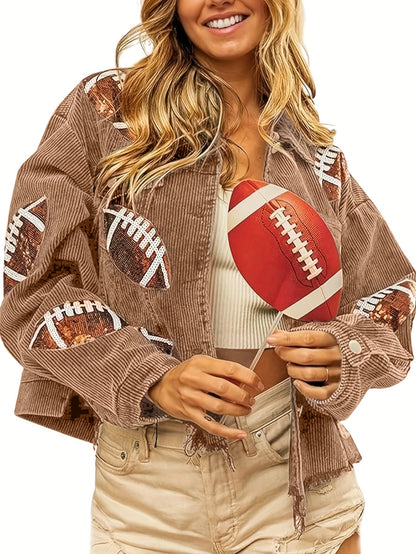 Women's Cropped Denim Button-Front Shacket detail view