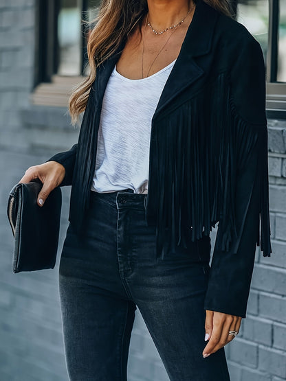 Women's Cropped Graphic Pullover Jacket detail view