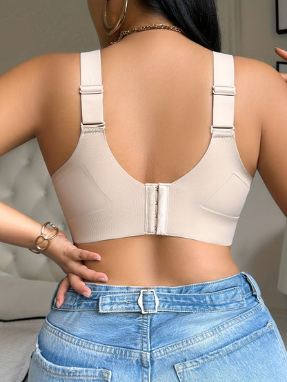 Women's Cross-Back Wireless Bra - Unpadded, High Support – view 6