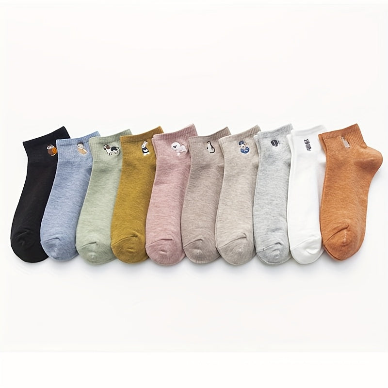 Women's Cute Print Ankle Socks - 10-Pair Pack – view 3