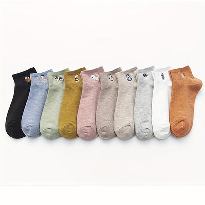 Women's Cute Print Ankle Socks - 10-Pair Pack – view 3