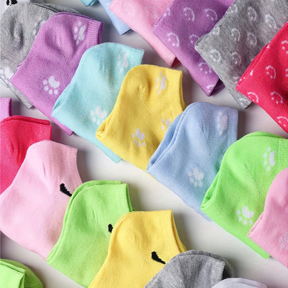 Women's Cute Print Ankle Socks - 20-Pair Pack – Pairs Boat with – view 3