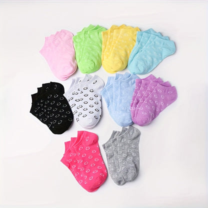 Women's Cute Print Ankle Socks - 20-Pair Pack – Pairs Boat with – view 4