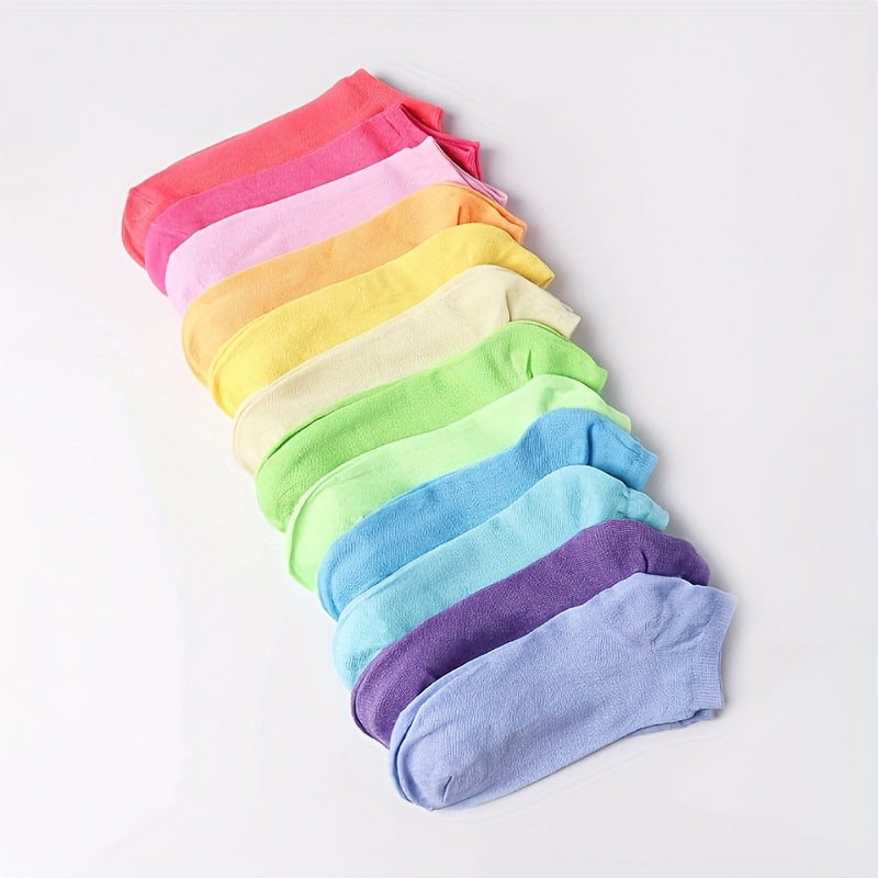 Women's Cute Print Ankle Socks - 20-Pair Pack – Pairs Boat with – view 5