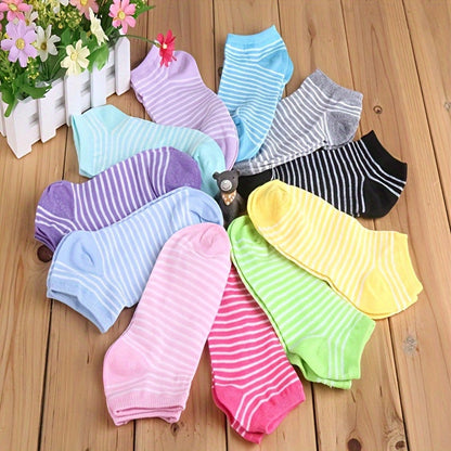 Women's Cute Print Ankle Socks - 20-Pair Pack – Pairs Random Candy – view 5
