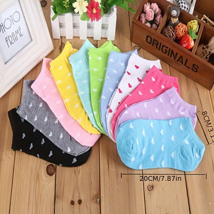 Women's Cute Print Ankle Socks - 20-Pair Pack – Pairs Random Candy – view 9