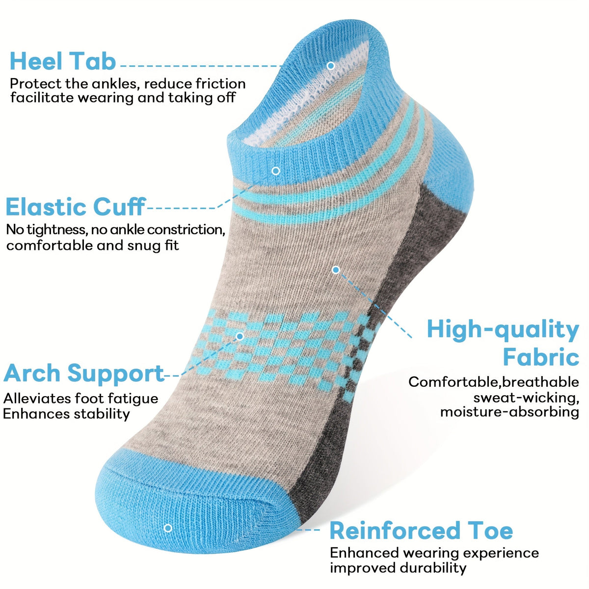 Women's Cute Print Ankle Socks - 23-Pair Pack – view 7
