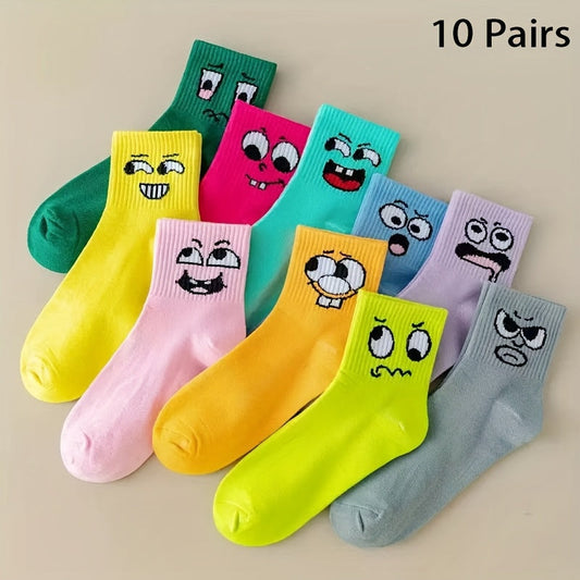 Women's Cute Print Socks - 10-Pair Pack – main product image