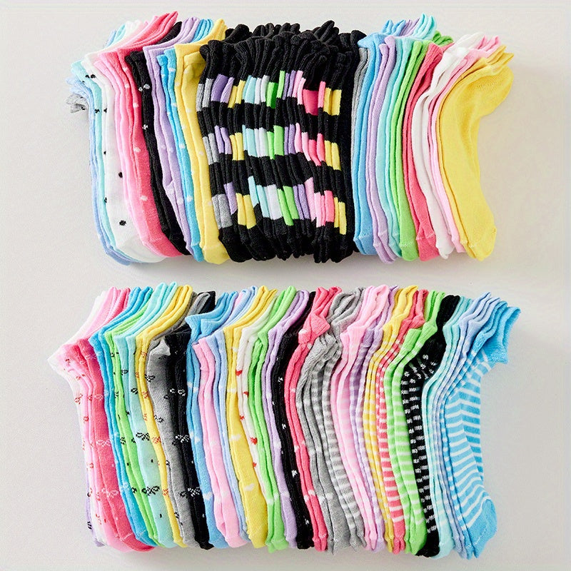 Women's Cute Print Socks - 20-Pair Pack – Pairs Fashion Love – view 2