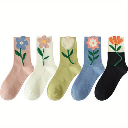 Women's Cute Print Socks - 5-Pair Pack – main product image